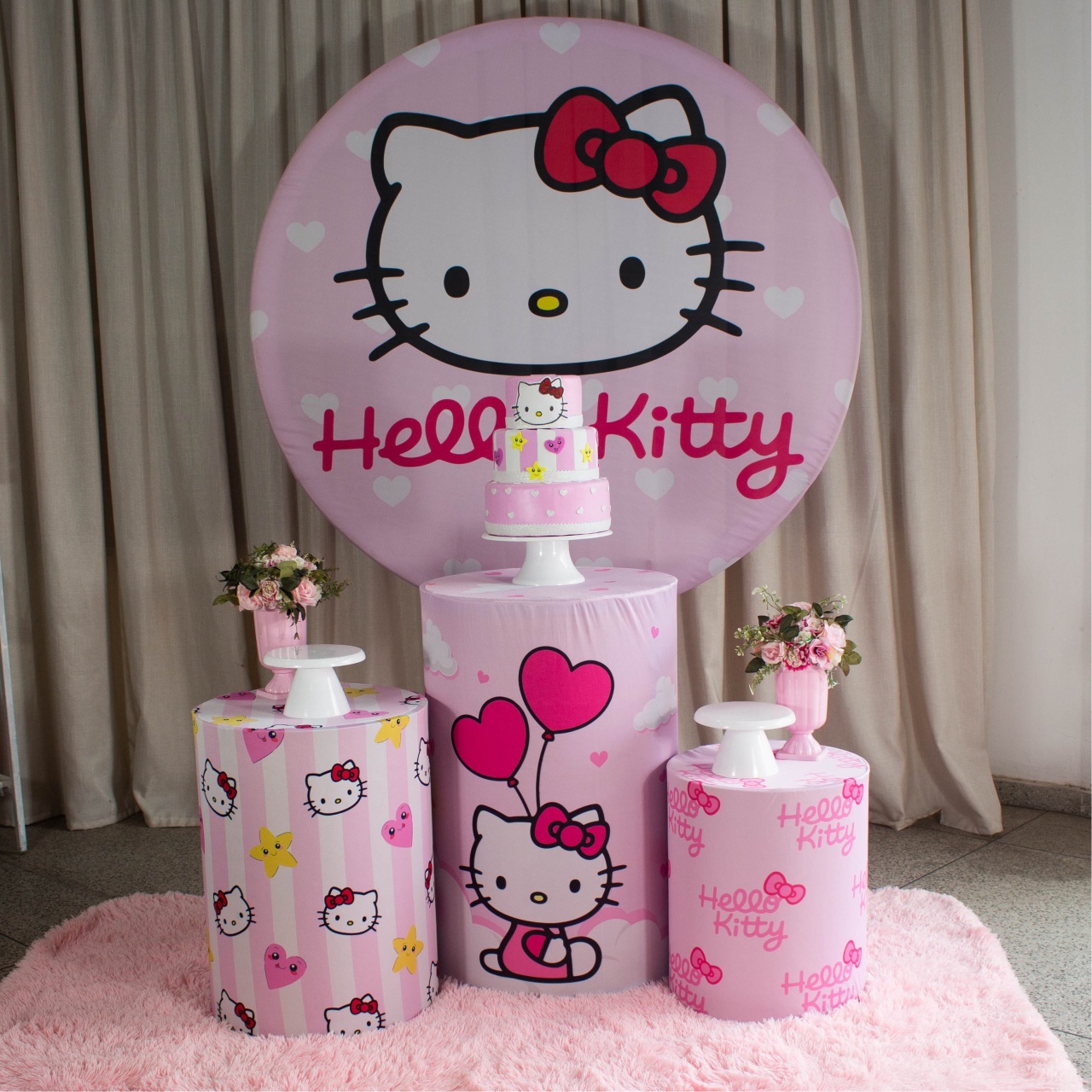 Decoração Hello Kitty - Kit M. - Cultivar Sonhos