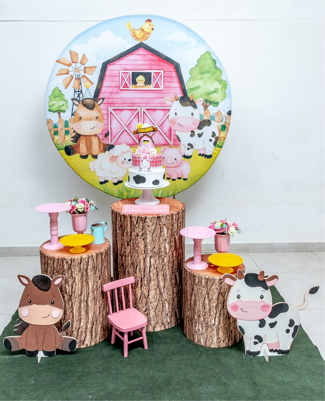 Decoração Fazendinha Menina - Cultivar Sonhos