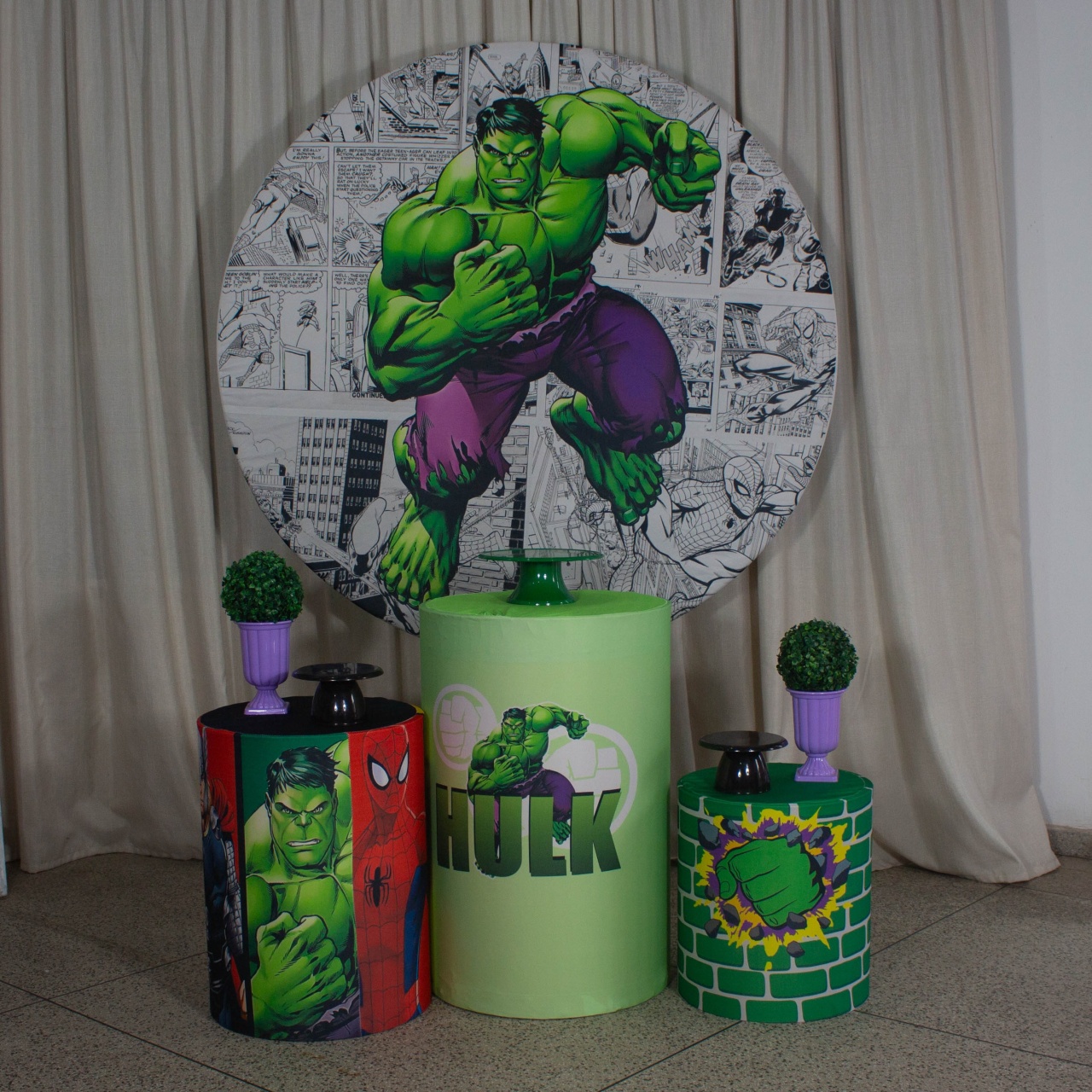 Decoração Hulk - Kit P. - Cultivar Sonhos