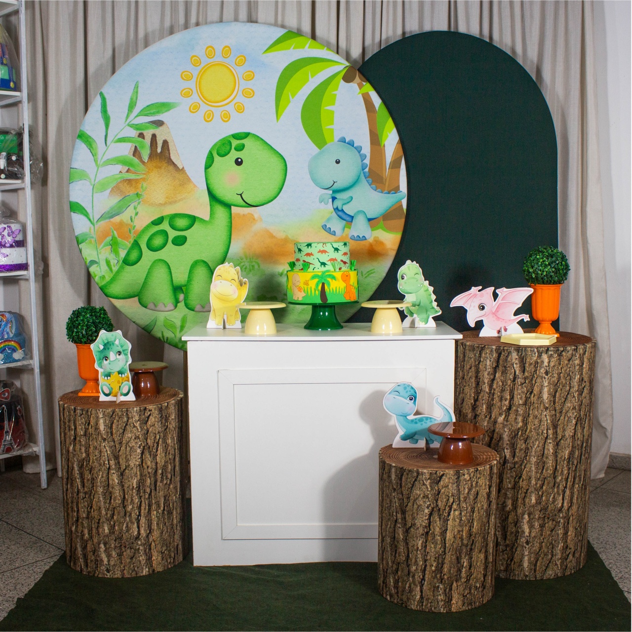 Decoração Dino Baby 1 - Kit G. - Cultivar Sonhos