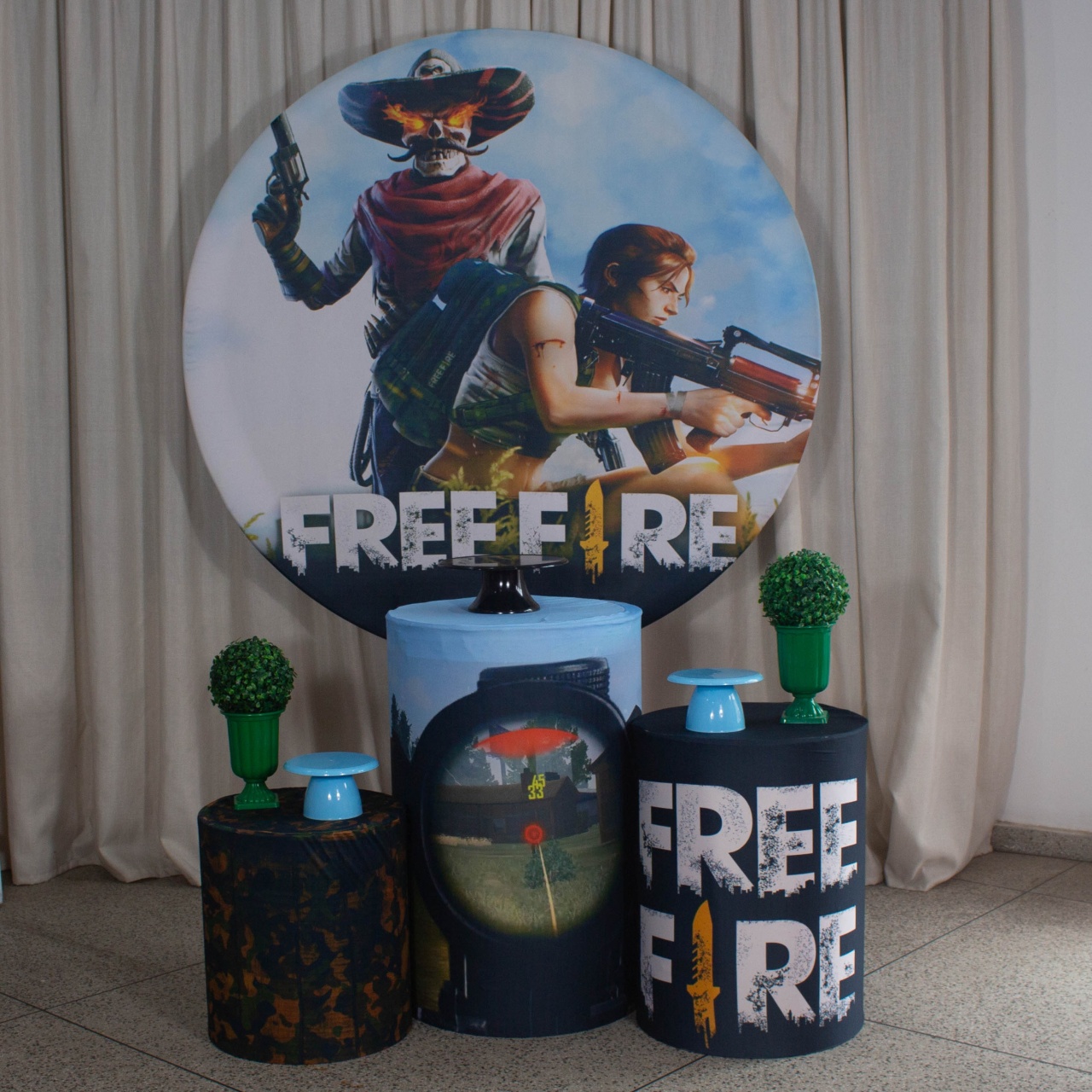 Decoração Free Fire - Kit P. - Cultivar Sonhos