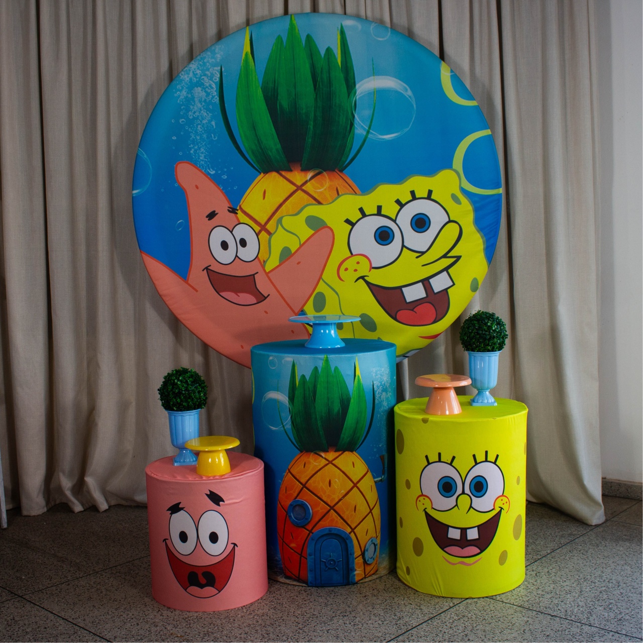 Decoração Bob Esponja - Kit P. - Cultivar Sonhos