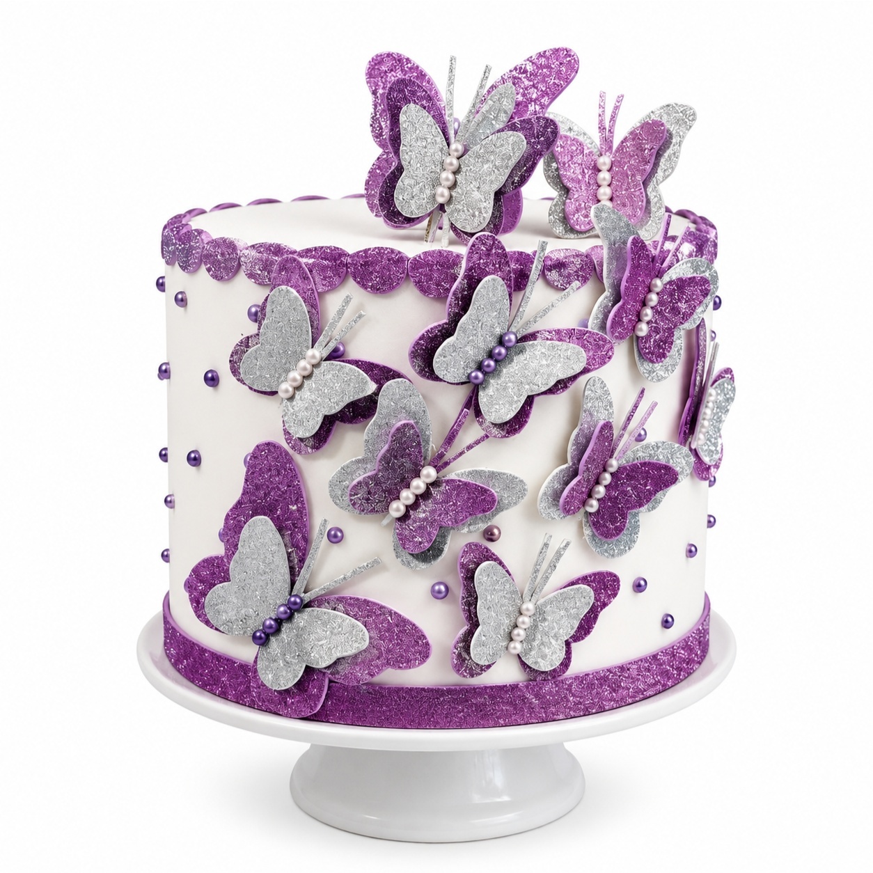 Bolo Falso - Borboleta Lilas - Cultivar Sonhos