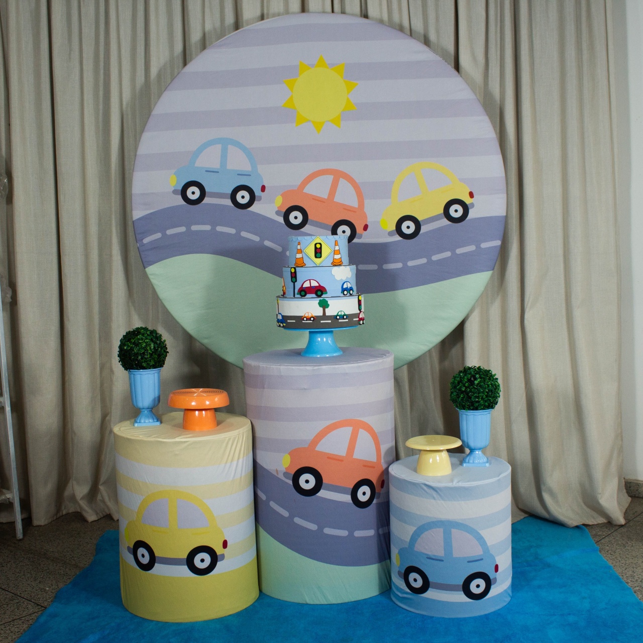 Decoração Carrinhos - Kit M. - Cultivar Sonhos