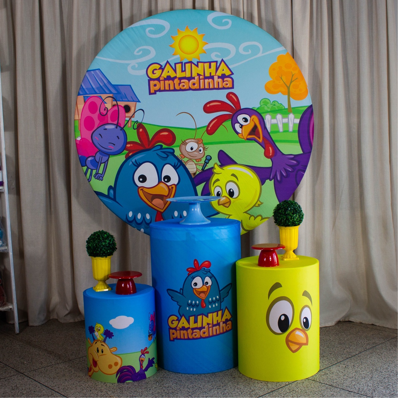 Decoração Galinha Pintadinha - Kit P.  - Cultivar Sonhos
