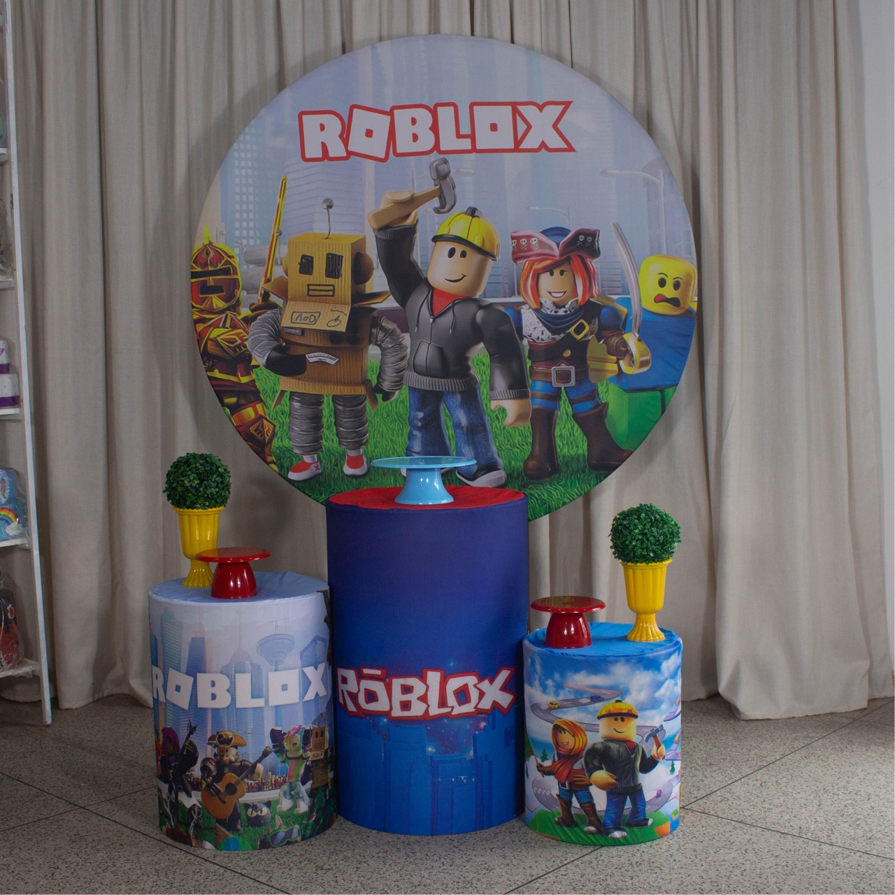Decoração Roblox Menino 1 - Kit P. - Cultivar Sonhos