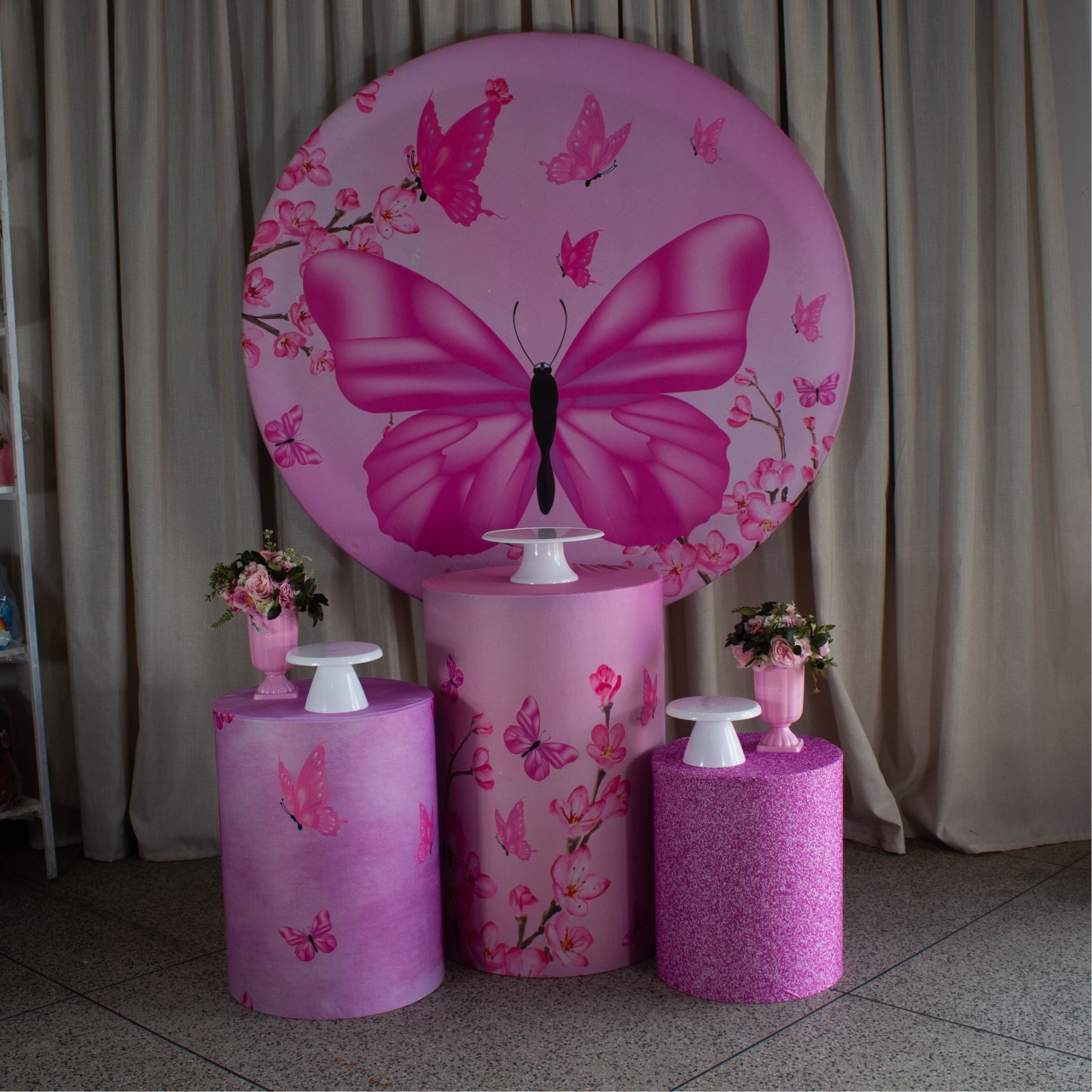 Decoração Borboleta Rosa - Kit P. - Cultivar Sonhos