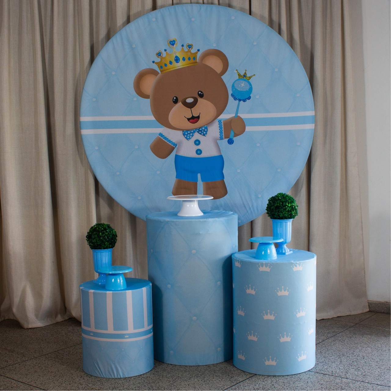 Decoração Ursinho Realeza - Kit P. - Cultivar Sonhos