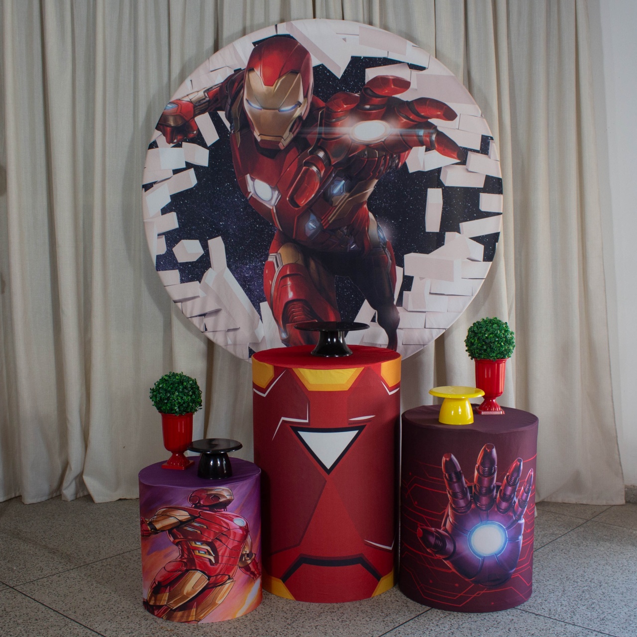 Decoração Homem de Ferro - Kit P. - Cultivar Sonhos