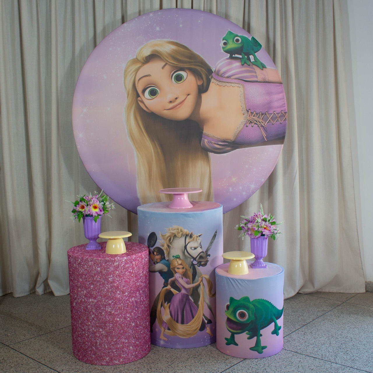 Decoração Rapunzel - Kit P. - Cultivar Sonhos