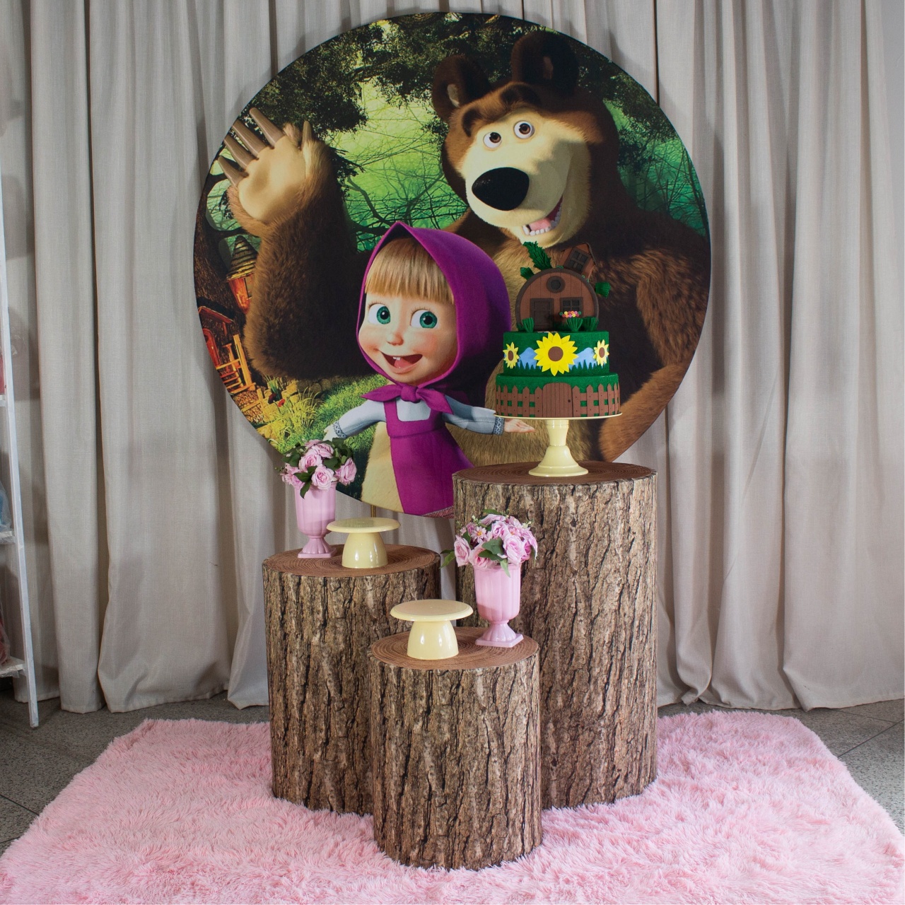 Decoração Masha E O Urso - Kit M. - Cultivar Sonhos