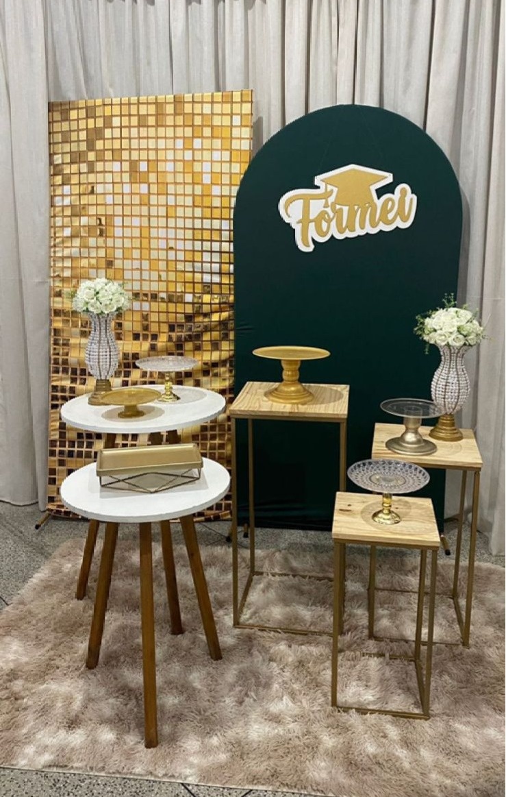 Happy Birthday Verde Com Dourado Maior - Cultivar Sonhos