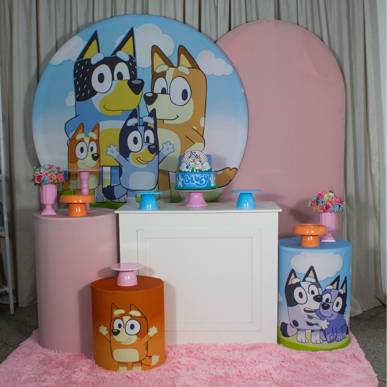 Decoração Bluey Menina - Kit G. - Cultivar Sonhos
