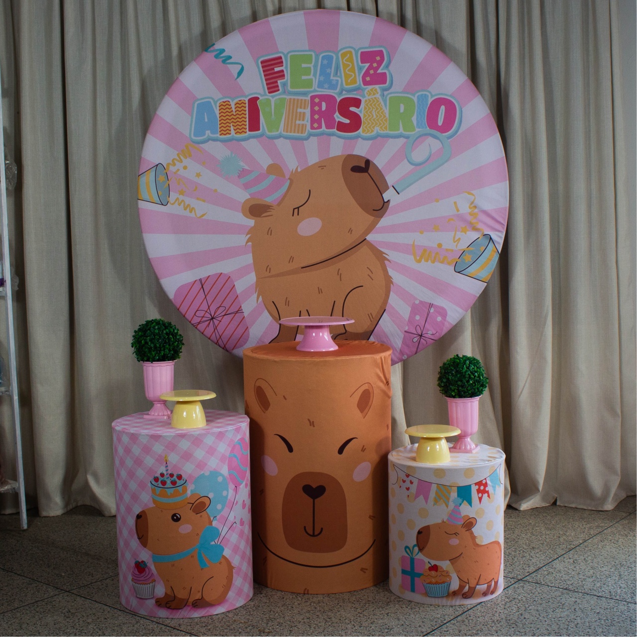 Decoração Capivara - Kit P. - Cultivar Sonhos