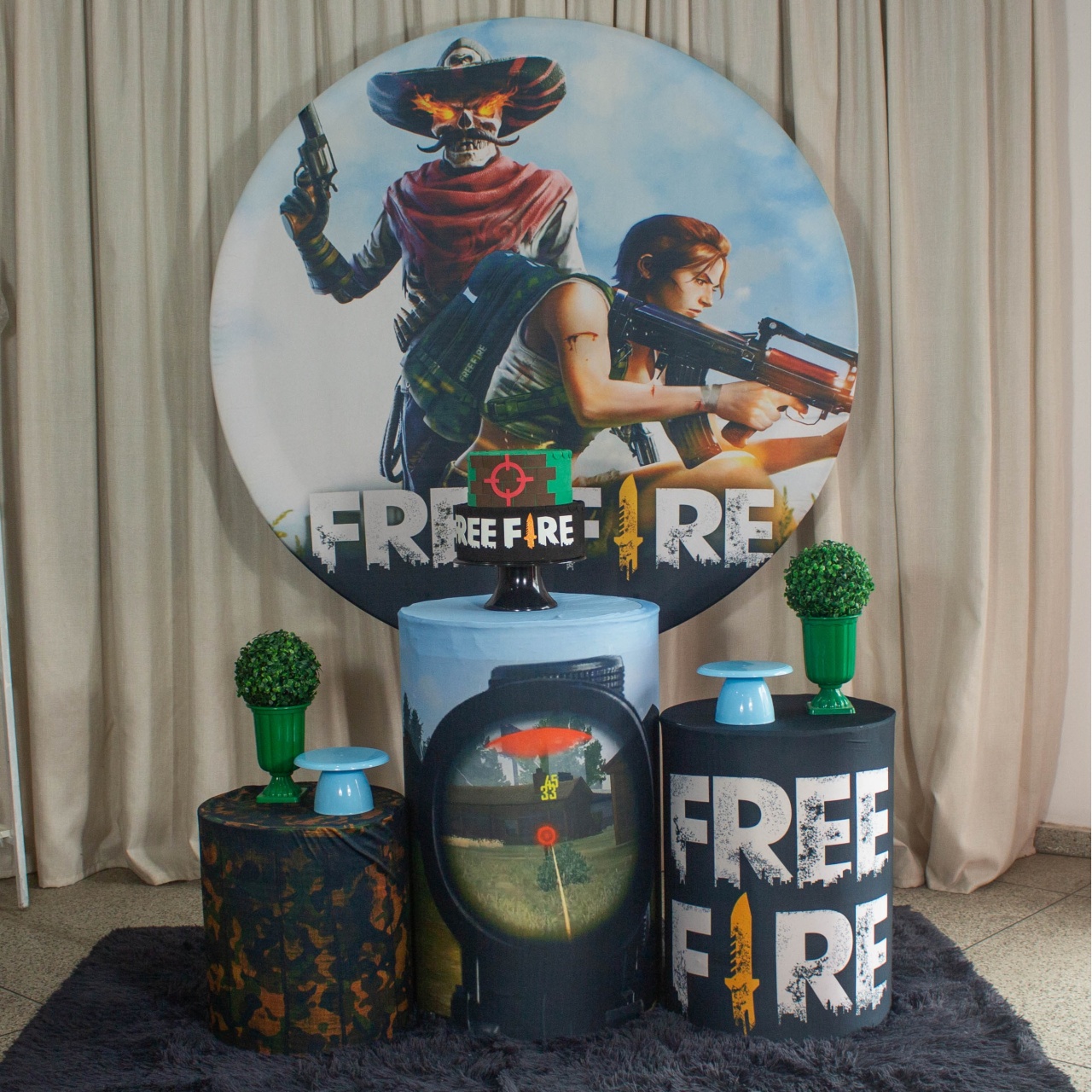 Decoração Free Fire - Kit M. - Cultivar Sonhos