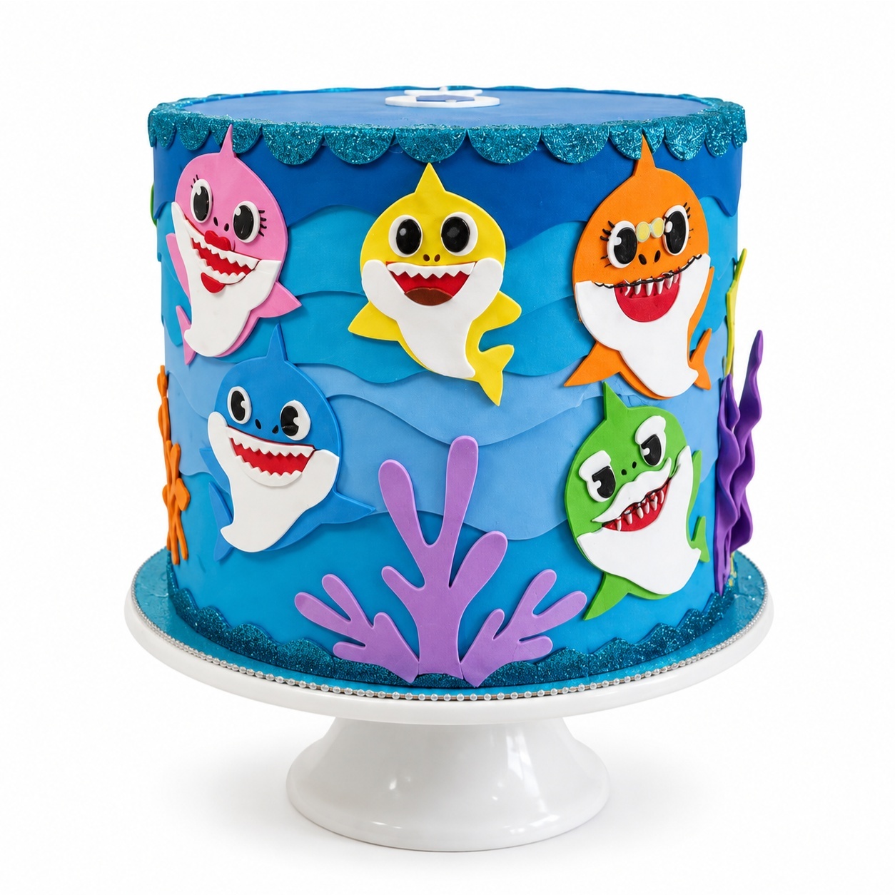 Bolo Falso - Baby Shark - Cultivar Sonhos