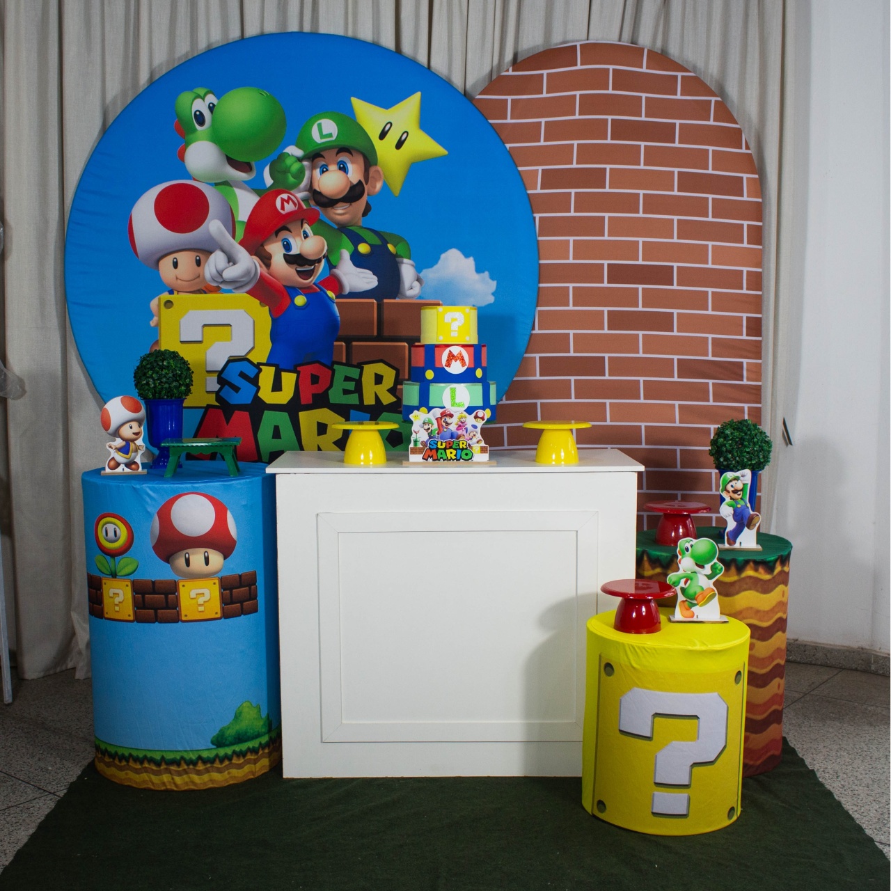 Decoração Super Mario 1 Capas Estampadas - Kit G. - Cultivar Sonhos