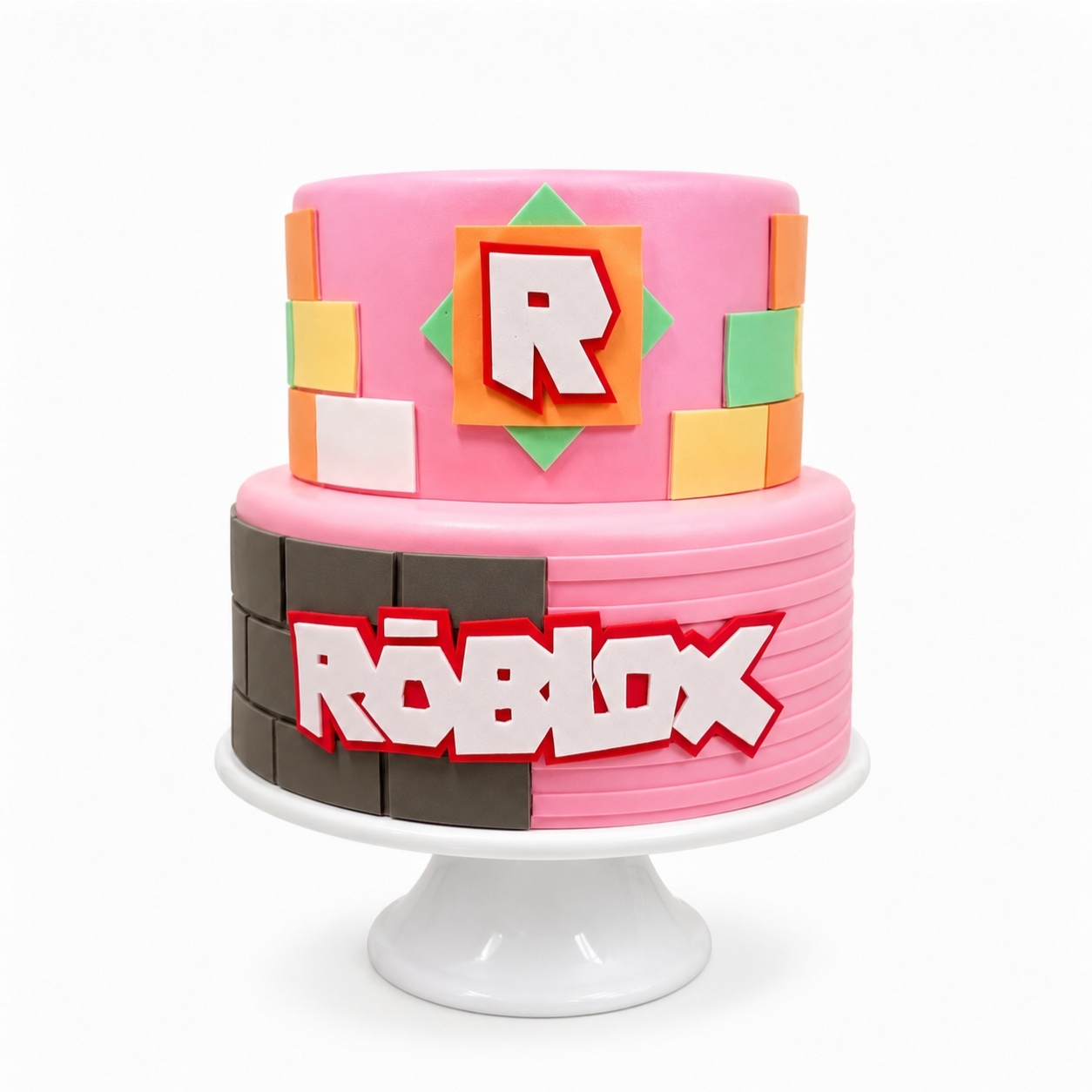 Bolo Falso - Roblox Rosa - Cultivar Sonhos