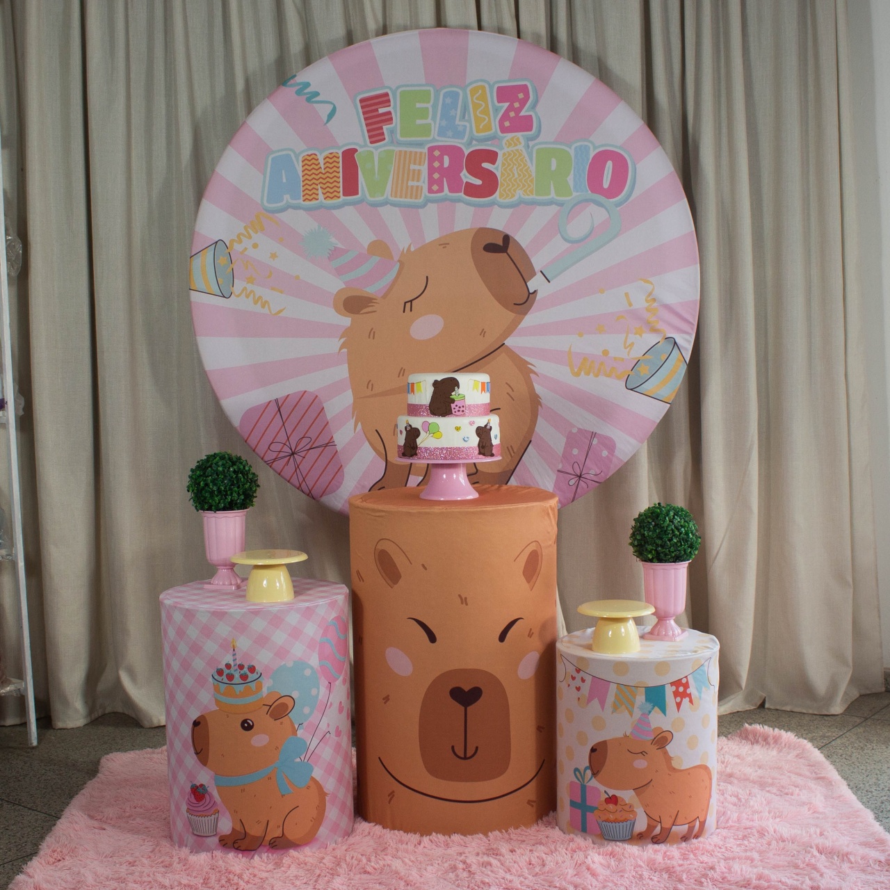 Decoração Capivara - Kit M. - Cultivar Sonhos