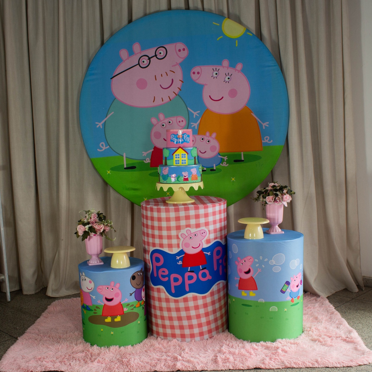 Decoração Peppa Menina - Kit M. - Cultivar Sonhos
