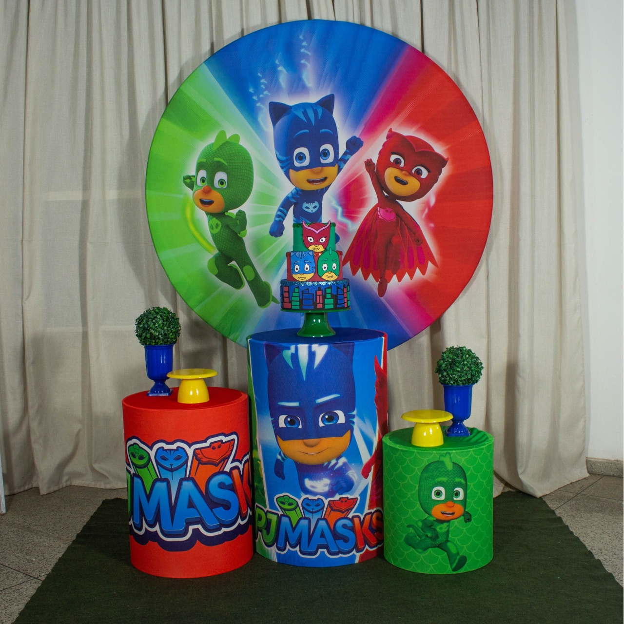 Decoração Pj Masks - Kit M. - Cultivar Sonhos