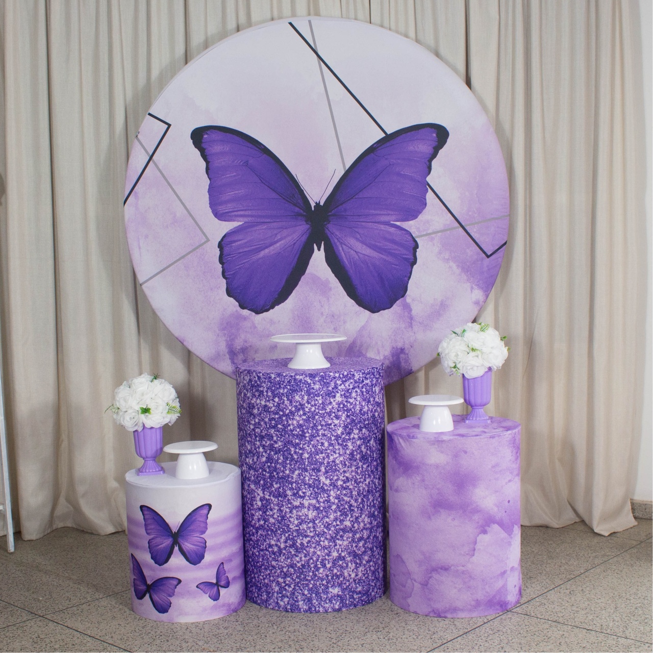 Decoração Borboleta Lilas - Kit P. - Cultivar Sonhos