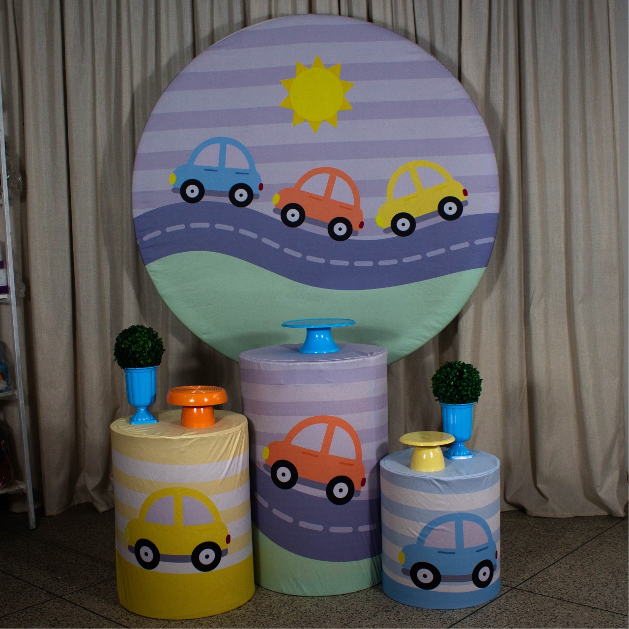 Decoração Carrinhos - Kit P. - Cultivar Sonhos