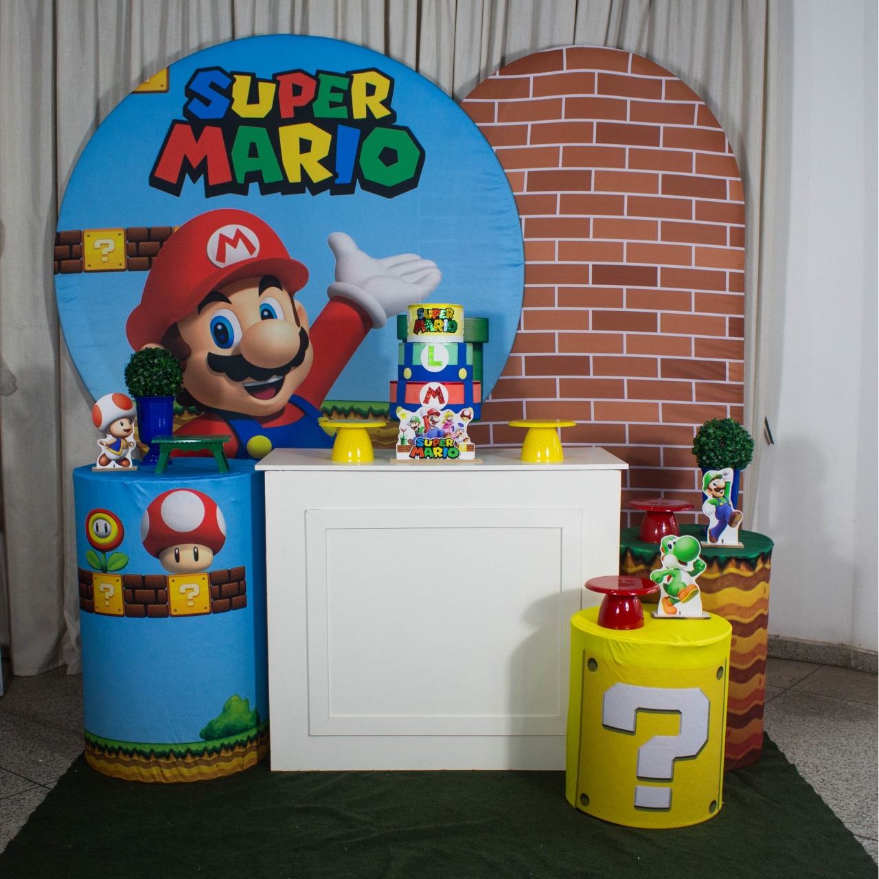 Decoração Super Mario 2 Capas Estampadas - Kit G. - Cultivar Sonhos