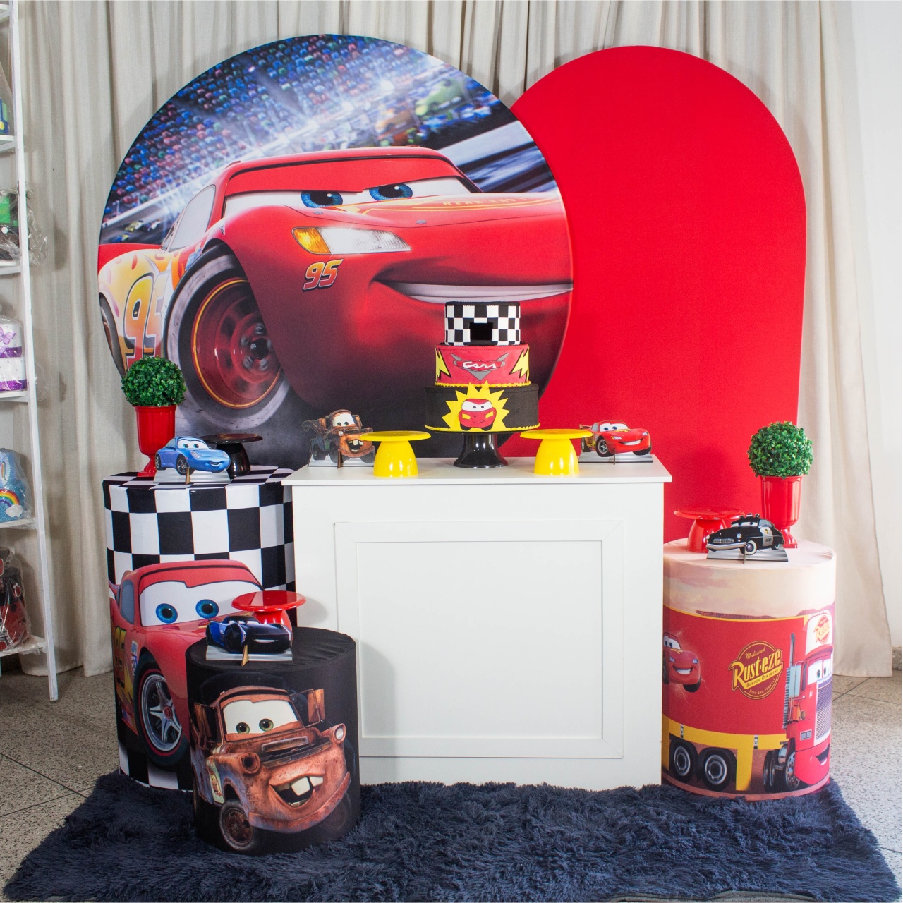 Decoração Carros Relâmpago Mcqueen - Kit G. - Cultivar Sonhos