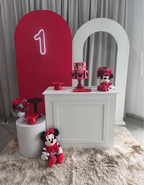 Decoração Minnie Vermelha Maior - Cultivar Sonhos