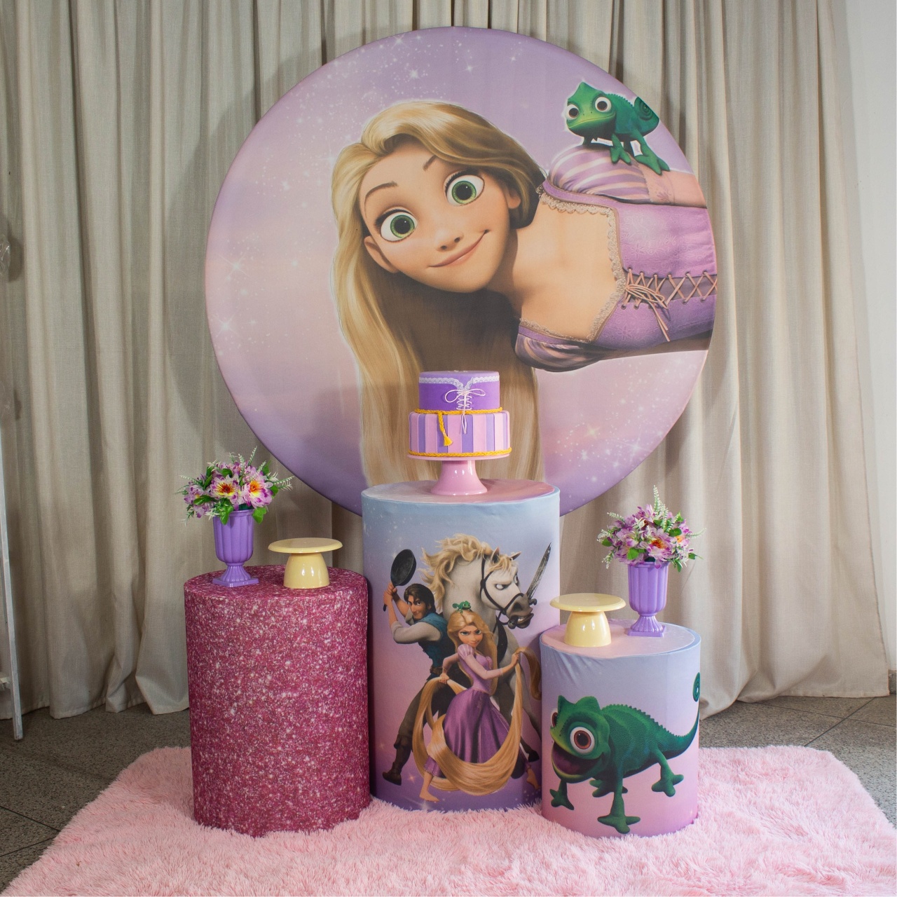 Decoração Rapunzel - Kit M. - Cultivar Sonhos