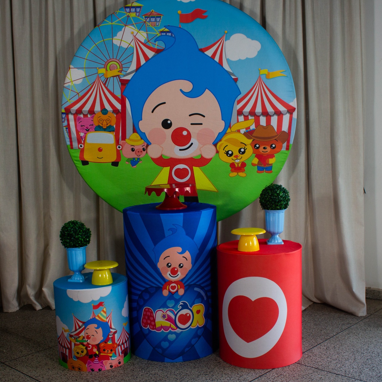 Decoração Palhaço Herói Do Coração Plim Plim - Kit P. - Cultivar Sonhos