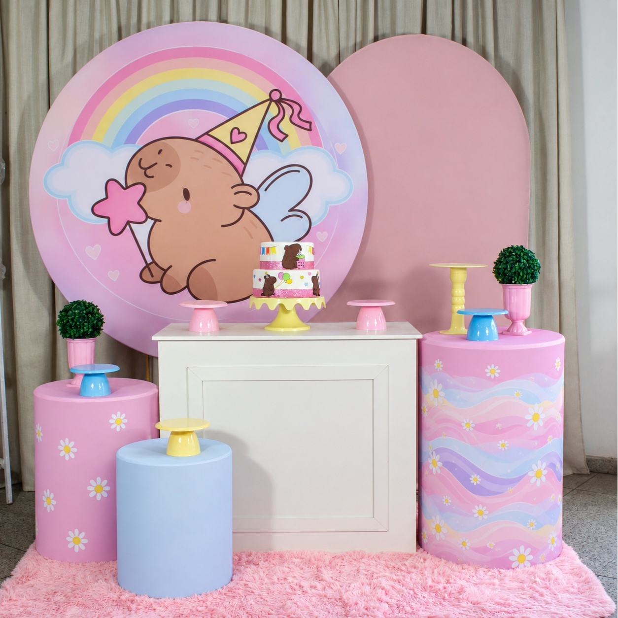 Decoração Capivara 2 - Kit G. - Cultivar Sonhos