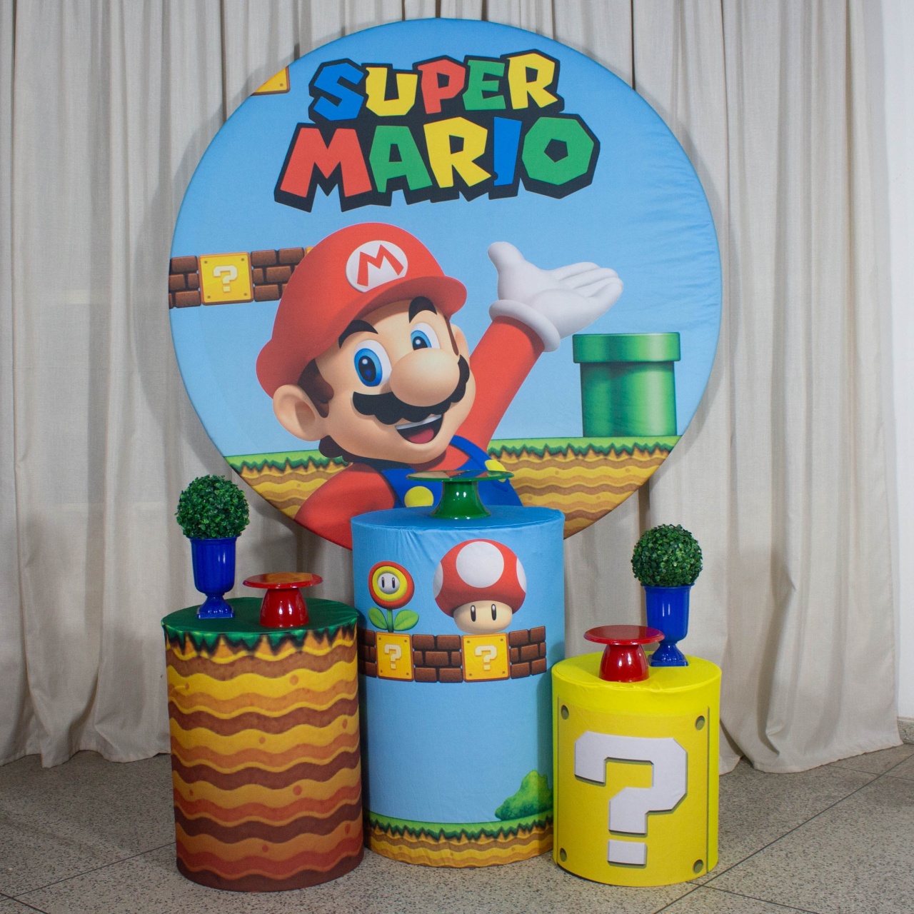 Decoração Super Mario 2 Capas Estampadas - Kit P. - Cultivar Sonhos