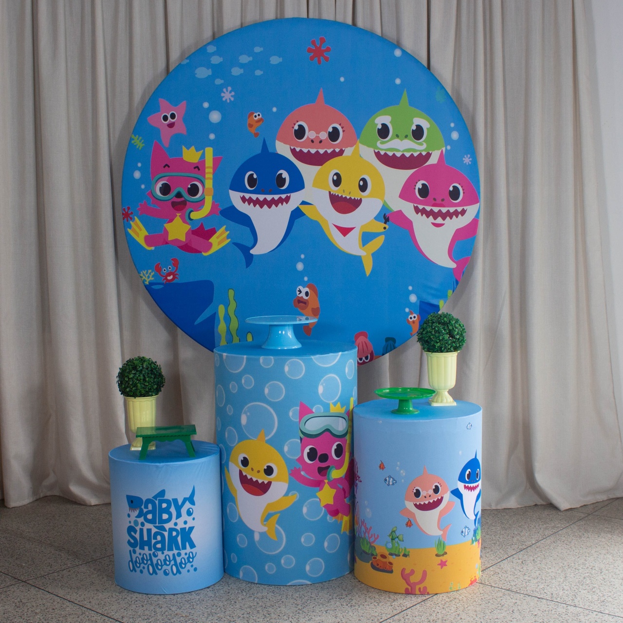 Decoração Baby Shark Menino - Kit P. - Cultivar Sonhos