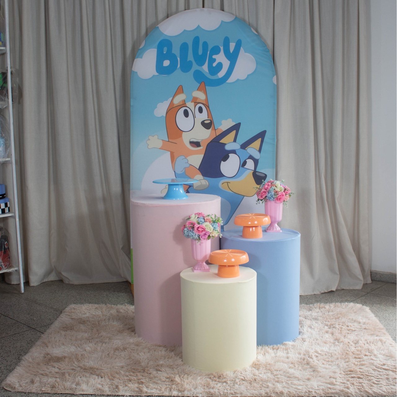 Decoração Bluey Menina - Romano Kit P. - Cultivar Sonhos