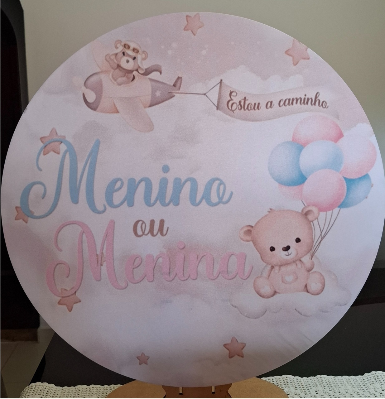 Chá Revelação Menina Ou Menino - Mimo Mini Festa na Mesa