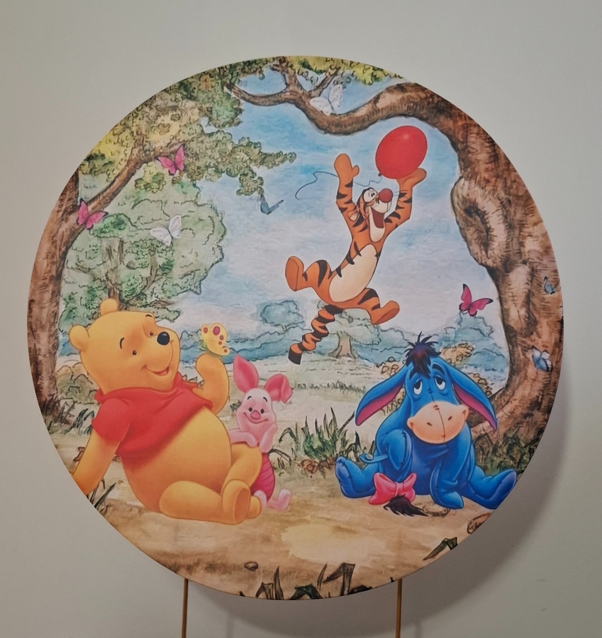 Capa Painel Ursinho Puff - Mimo Mini Festa na Mesa