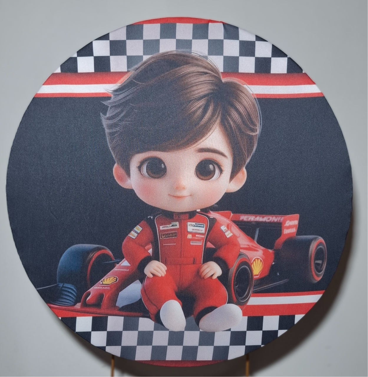 Capa Painel Ferrari Corrida - Mimo Mini Festa na Mesa