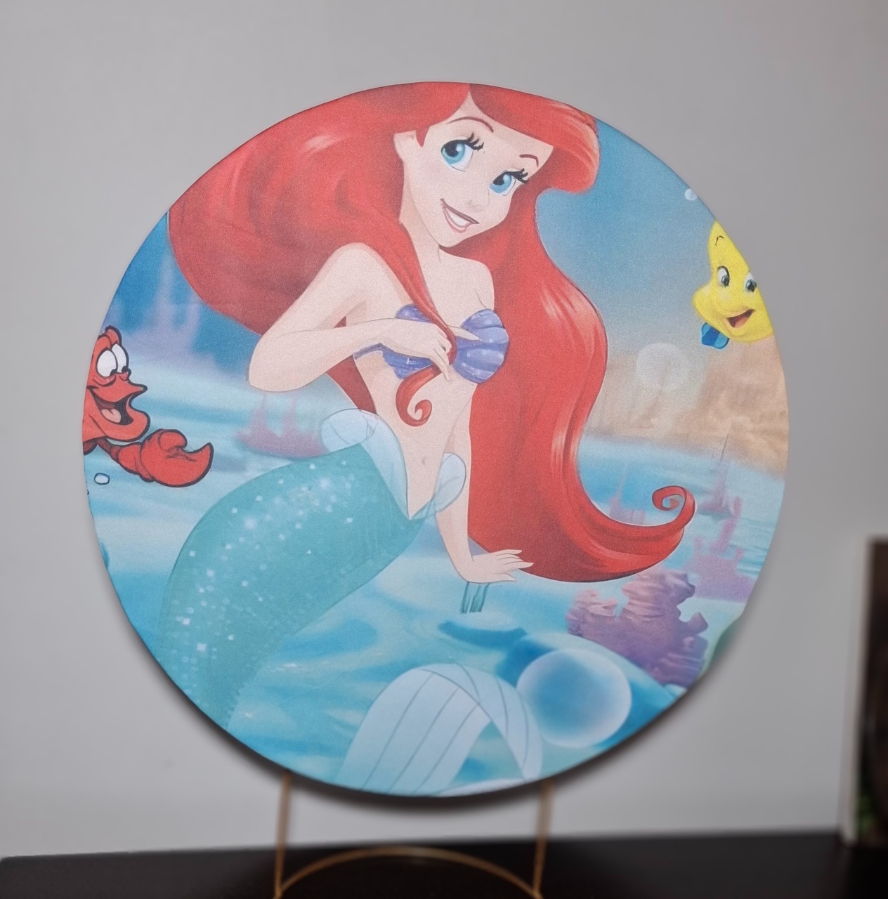 Capa Painel Ariel Pequena Sereia - Mimo Mini Festa na Mesa