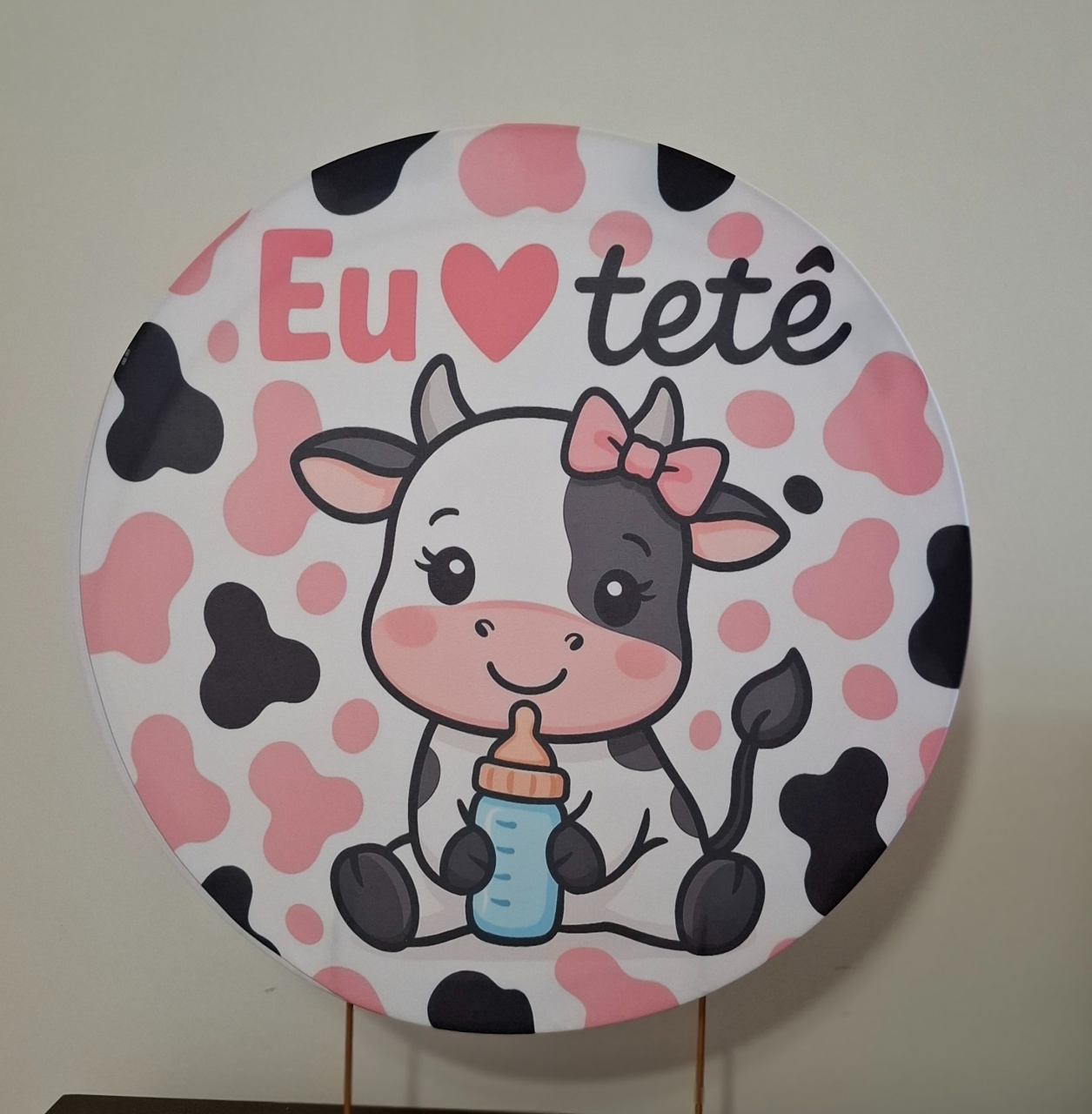 Capa Painel Eu Amo Tetê - Mimo Mini Festa na Mesa