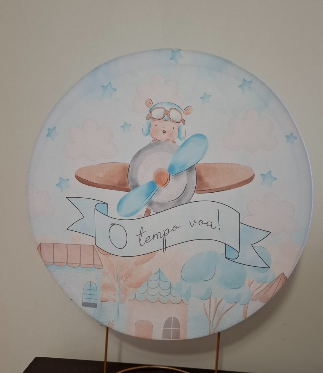 Capa Painel O Tempo Voa - Mimo Mini Festa na Mesa