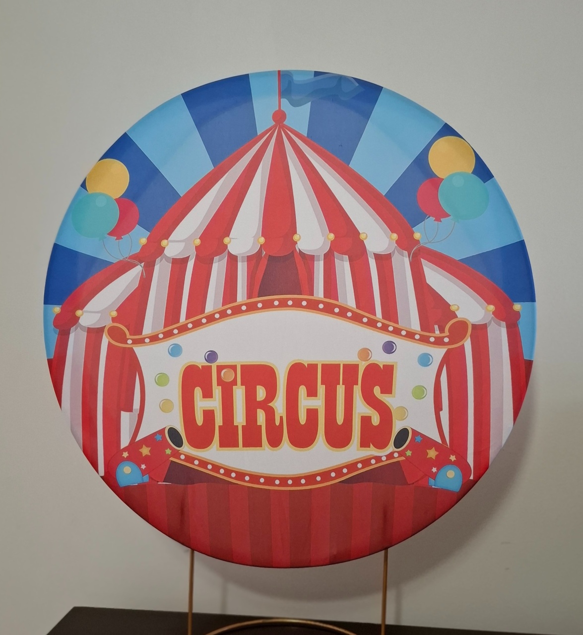 Capa Painel Circo Vermelho - Mimo Mini Festa na Mesa