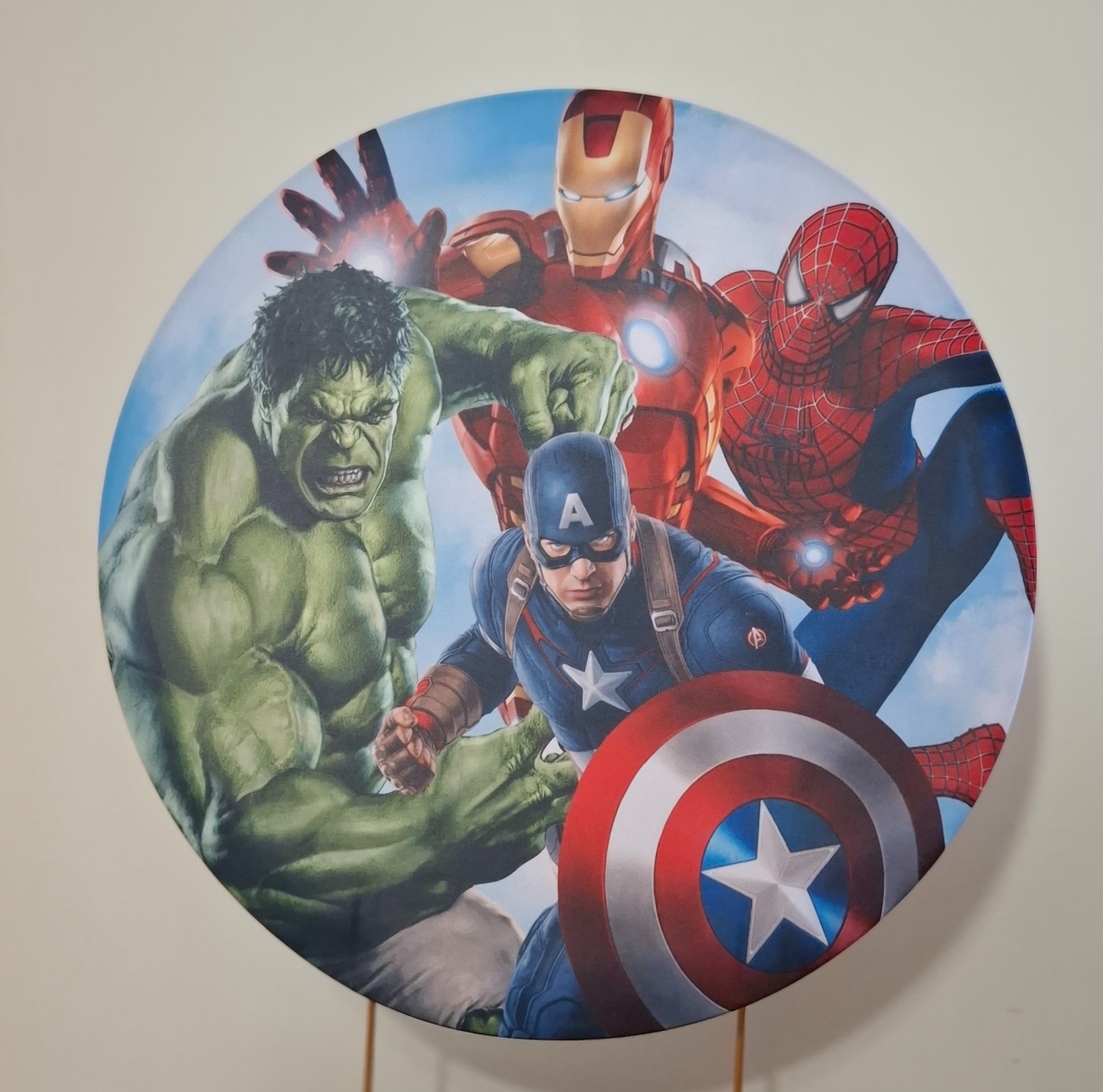 Capa Painel Vingadores - Mimo Mini Festa na Mesa