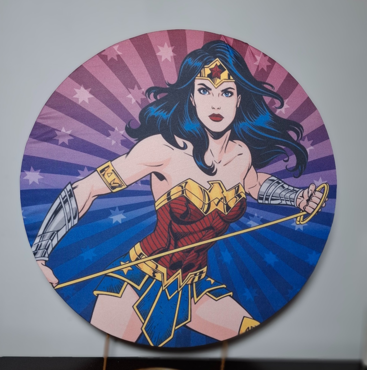 Capa Painel Mulher Maravilha - Mimo Mini Festa na Mesa