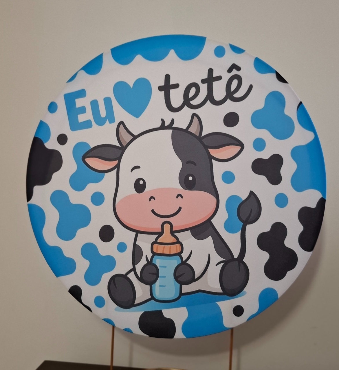 Capa Painel Eu Amo Tetê - Mimo Mini Festa na Mesa