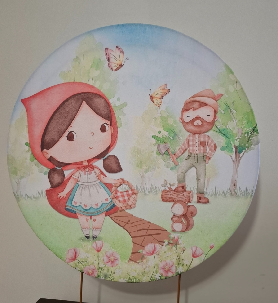 Capa Painel Chapeuzinho Vermelho - Mimo Mini Festa na Mesa