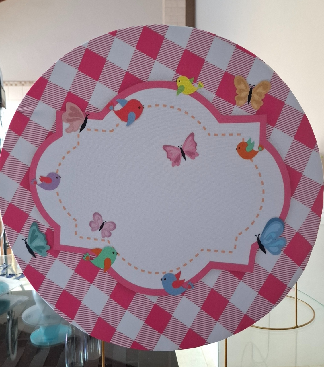 Capa Painel Jardim Branco - Mimo Mini Festa na Mesa