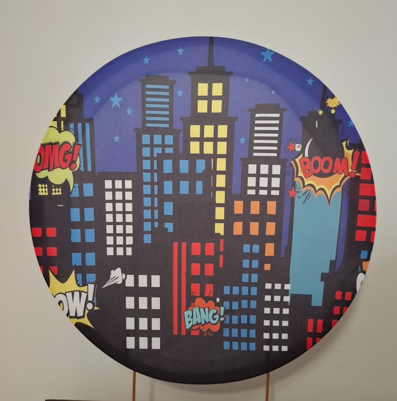 Capa Painel Super Heróis Cidade - Mimo Mini Festa na Mesa