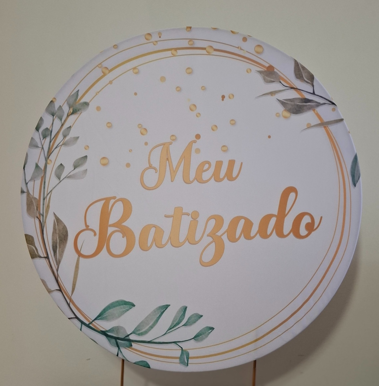Capa Painel Meu Batizado - Mimo Mini Festa na Mesa